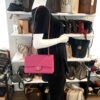 Chanel Hot Pink Medium Double Flap Chevron Lambskin Leather Bag with Gold Hardware 3