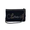 Chanel Calf Signe Chain Logo Flap WOC Black Crossbody 2019 22