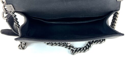 Chanel Black Caviar Whipstitch 10″ Boy Bag Ruthenium Hardware 4