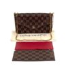 Louis Vuitton Damier Ebene Pochette Felicie Crossbody with Cerise Red Interior 3