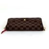Louis Vuitton Damier Ebene Pochette Felicie Crossbody with Cerise Red Interior 8