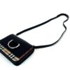 BURBERRY Goatskin Vintage Check Mini D-Ring Bag Black Crossbody 6