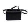 BURBERRY Goatskin Vintage Check Mini D-Ring Bag Black Crossbody 3