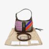 Gucci Supreme Monogram Azalea Calfskin Print Web Small Jackie 1961 Hobo Multicolor 2