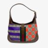 Gucci Supreme Monogram Azalea Calfskin Print Web Small Jackie 1961 Hobo Multicolor 10