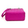 Christian Dior Lady Dior Medium Lambskin Cannage Hot Pink Silver (Copy) 12