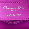 Christian Dior Lady Dior Medium Lambskin Cannage Hot Pink Silver (Copy) 6