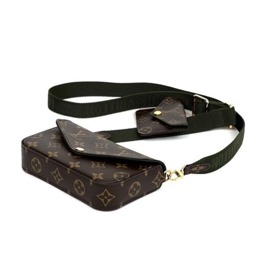 Louis Vuitton Monogram Felicie Strap and Go Khaki 17