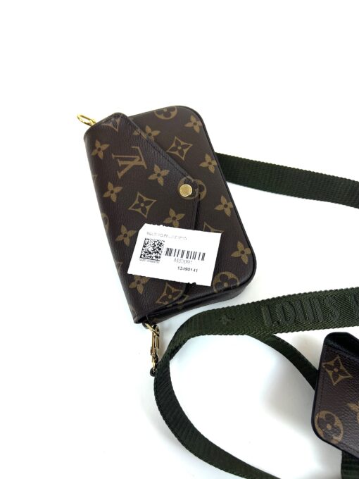 Louis Vuitton Monogram Felicie Strap and Go Khaki - Image 12