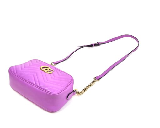 Gucci Marmont Small Pink/Purple Shoulder Bag Crossbody 8