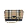 Burberry Derby Calfskin Macken Check Crossbody Bag Navy 34