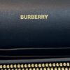Burberry Goatskin Cotton Canvas Vintage Check D-Ring Mini Bag Black Antique Yellow 5