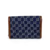Gucci Denim GG Monogram Dollar Calfskin Enamel Mini Dionysus Chain Wallet Blue Tea Cuir Epilog Electric Blue 3