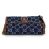Gucci Denim GG Monogram Dollar Calfskin Enamel Mini Dionysus Chain Wallet Blue Tea Cuir Epilog Electric Blue 11