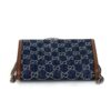 Gucci Denim GG Monogram Dollar Calfskin Enamel Mini Dionysus Chain Wallet Blue Tea Cuir Epilog Electric Blue 5
