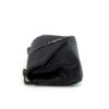 YSL Saint Laurent College Large Quilted Black Leather V-Flap Shoulder Bag Silver (Copy) 7