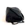 YSL Saint Laurent College Large Quilted Black Leather V-Flap Shoulder Bag Silver (Copy) 5