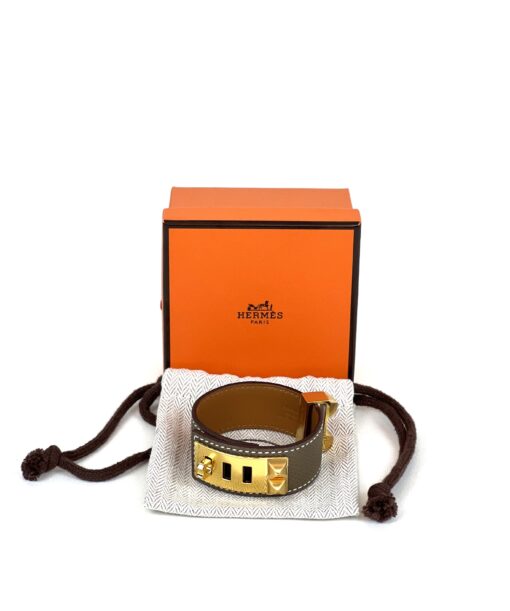 Hermes Collier de Chien 24 Bracelet Brown