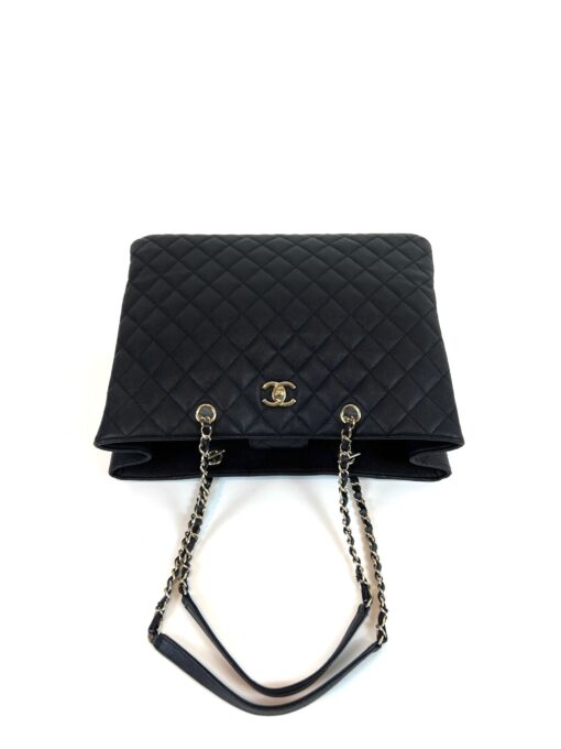 Chanel Black Caviar Classic Large Shopping Tote GHW - Image 7