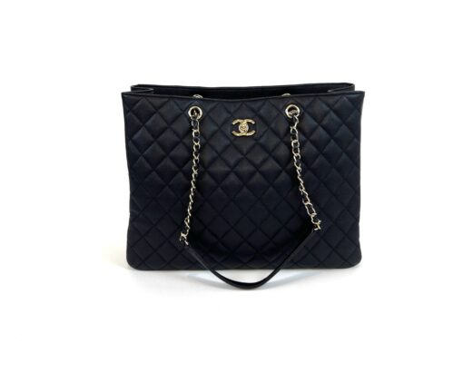 Chanel Black Caviar Classic Large Shopping Tote GHW - Image 9