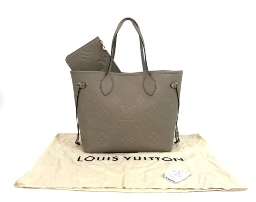 Louis Vuitton Neverfull MM Turtledove Empreinte with Pouch - Image 3