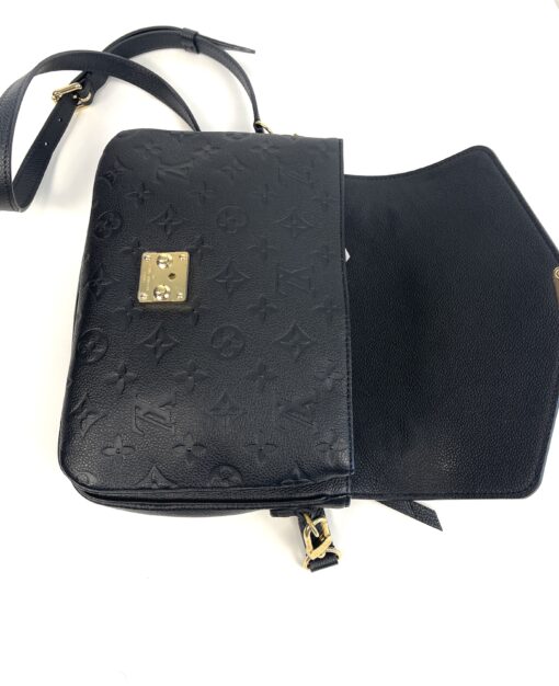 Louis Vuitton Monogram Empreinte Leather Pochette Metis Black Crossbody - Image 18