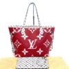 Louis Vuitton Monogram Giant Neverfull MM Rouge with Pouch 4