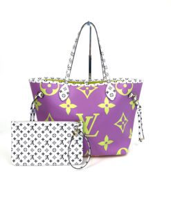 Louis Vuitton Monogram Giant Neverfull MM Pink Lilac With Pouch