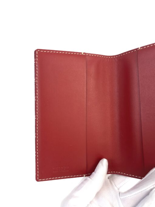 Goyard Goyardine Checkbook Wallet Red - Image 11