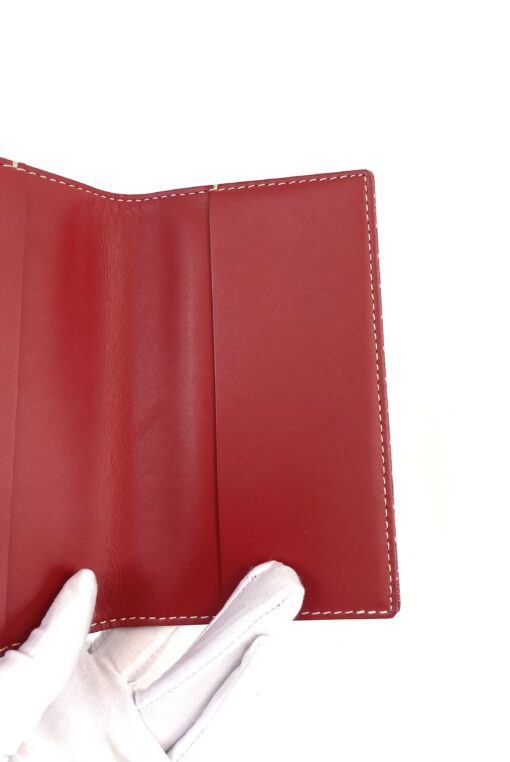 Goyard Goyardine Checkbook Wallet Red - Image 10