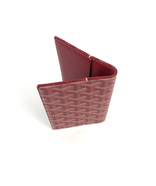 Goyard Goyardine Checkbook Wallet Red 5