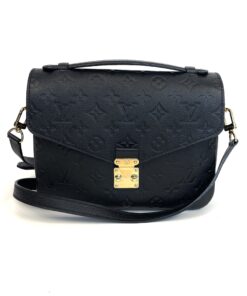 Louis Vuitton Monogram Empreinte Leather Pochette Metis Black Crossbody