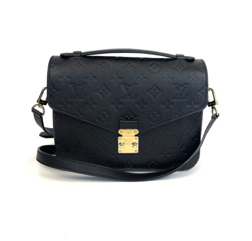 Louis Vuitton Monogram Empreinte Leather Pochette Metis Black Crossbody