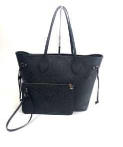 Louis Vuitton Empreinte Monogram Giant Neverfull MM Black With Pouch