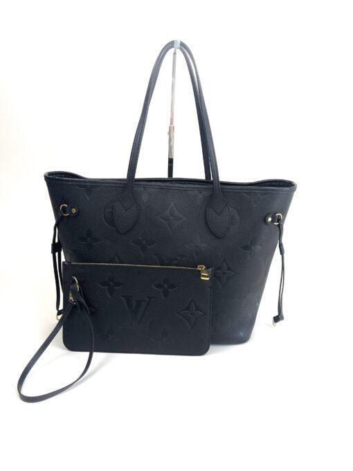 Louis Vuitton Empreinte Monogram Giant Neverfull MM Black With Pouch