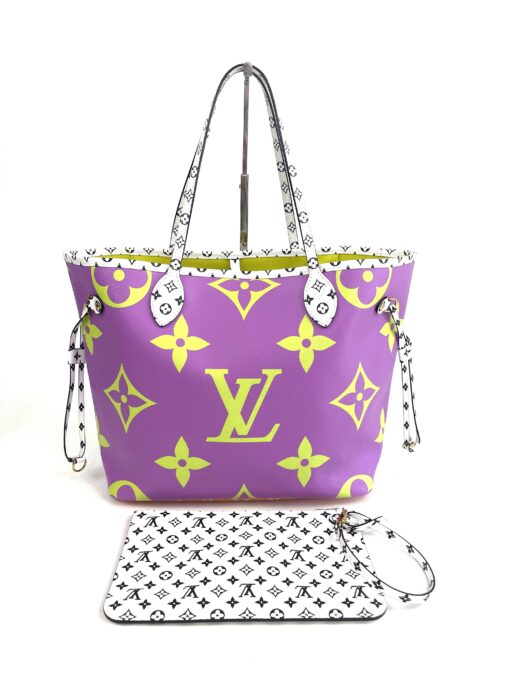 Louis Vuitton Monogram Giant Neverfull MM Pink Lilac With Pouch 5