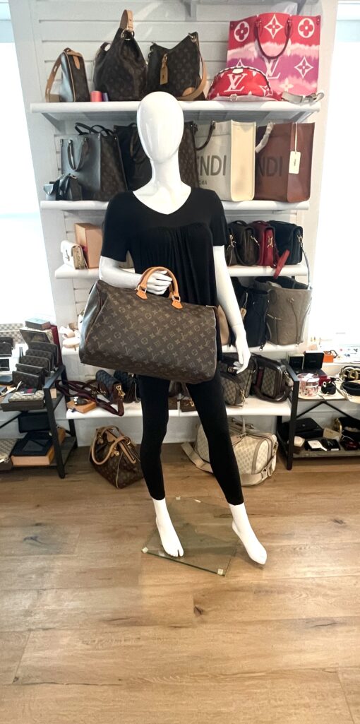 Louis Vuitton Monogram Speedy 40 Satchel 2