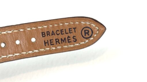 Hermes Kelly Bracelet Watch with Caramel Color Leather Band - Image 12