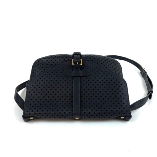 Louis Vuitton Sofia Coppola Flor Saumur 30 Black Perforated Leather Messenger - Image 3