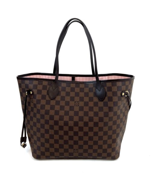 Louis Vuitton Neverfull MM Ebene With Rose Ballerine