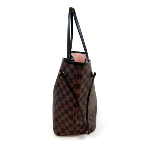 Louis Vuitton Neverfull MM Ebene With Rose Ballerine 7