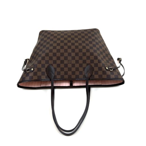 Louis Vuitton Neverfull MM Ebene With Rose Ballerine 11