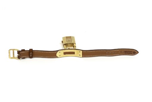 Hermes Kelly Bracelet Watch with Caramel Color Leather Band 6