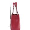 Chanel Caviar Quilted Grand Shopping Tote GST Red Silver 16