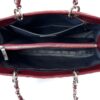 Chanel Caviar Quilted Grand Shopping Tote GST Red Silver 11