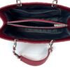 Chanel Caviar Quilted Grand Shopping Tote GST Red Silver 9