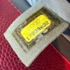 Chanel Caviar Quilted Grand Shopping Tote GST Red Silver 6