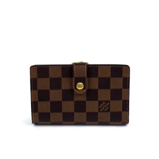 Louis Vuitton Damier Ebene Portefeuille Viennois French Lock Wallet