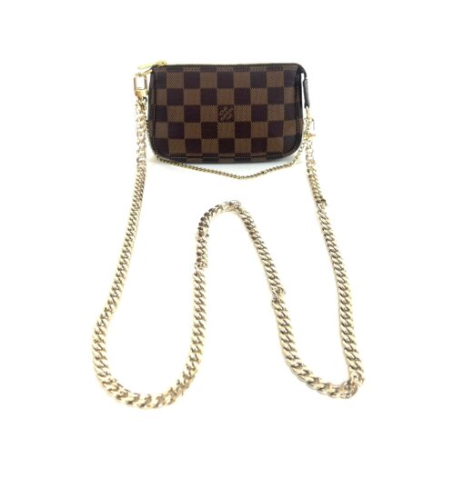 Louis Vuitton Mini Pochette Accessories Damier Ebene Canvas 8