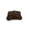 Louis Vuitton French Company Monogram Vintage Kiss lock Pouch Wristlet